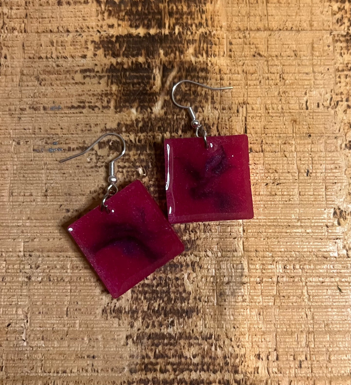 Hand Crafted Epoxy Resin Earrings