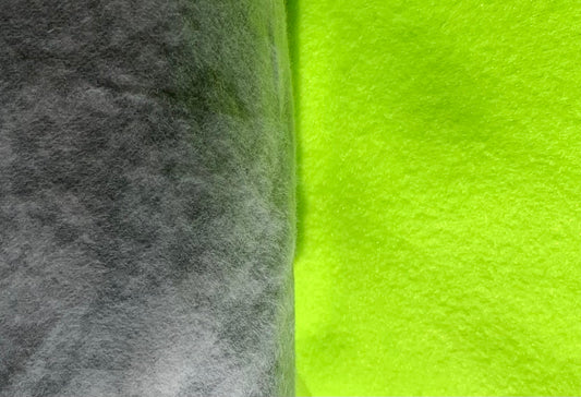 Polar Pajamas - Gray Marble Flannel/Neon Green Fleece