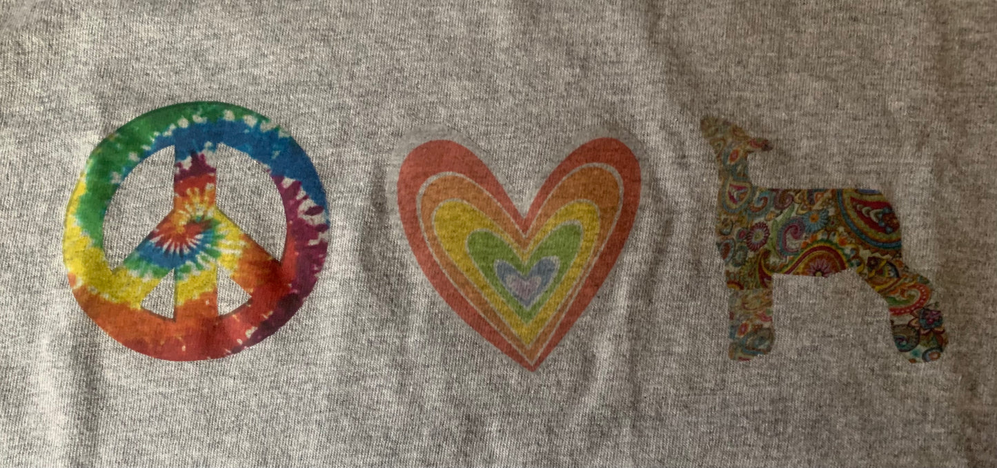 Peace, Love, Sheep Children Size Small